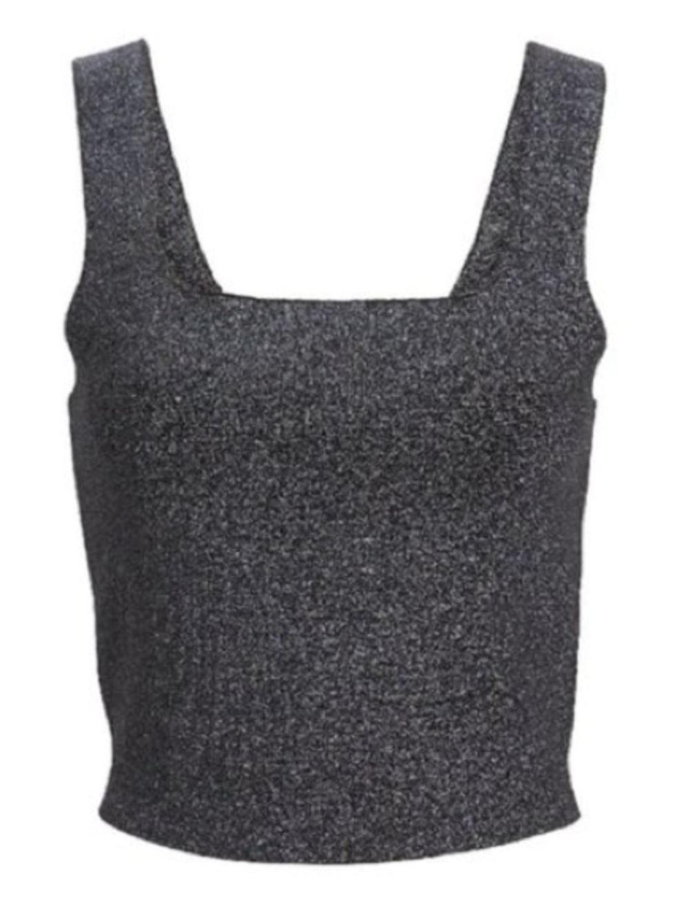 A.L.C. Charcoal Gray Square-Neck Knit Tank